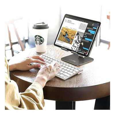 Imagen 2 del producto Soporte Base Porta Celular Para iPad Tablet Escritorio Alumi