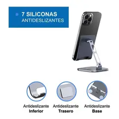 LINKON - Soporte Base Porta Celular Para iPad Tablet Escritorio Alumi