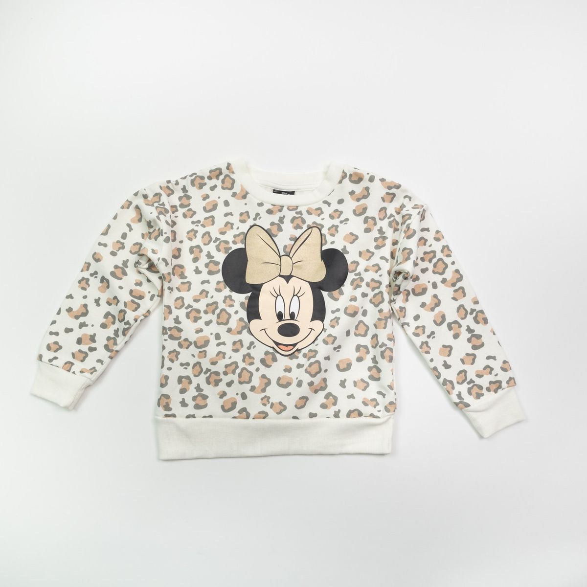 DISNEY - Poleron Niña Minnie Animal Lazo Blanco Disney