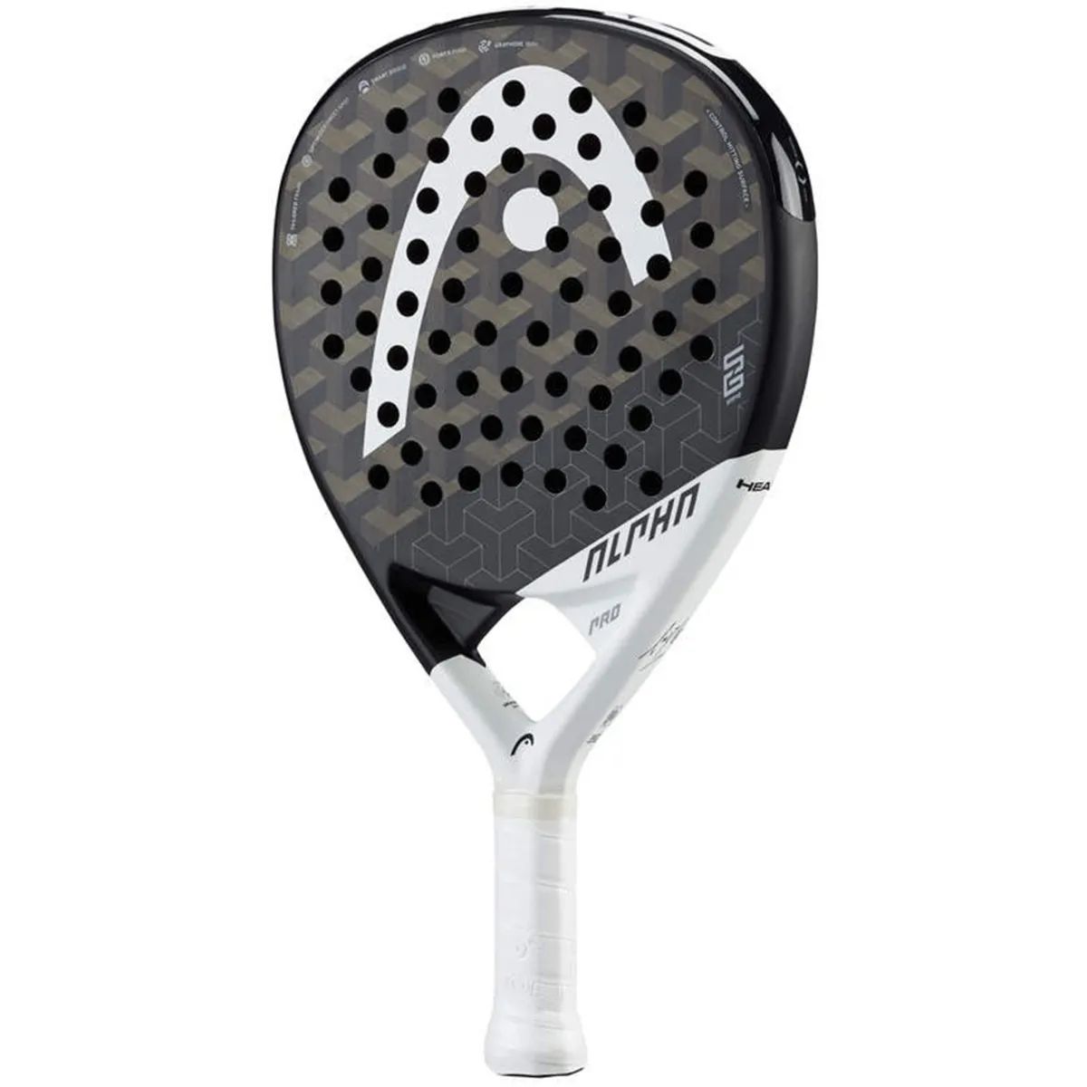 HEAD - PALA PÁDEL HEAD GRAPHENE 360+ ALPHA PRO NEGRO/BLANCO