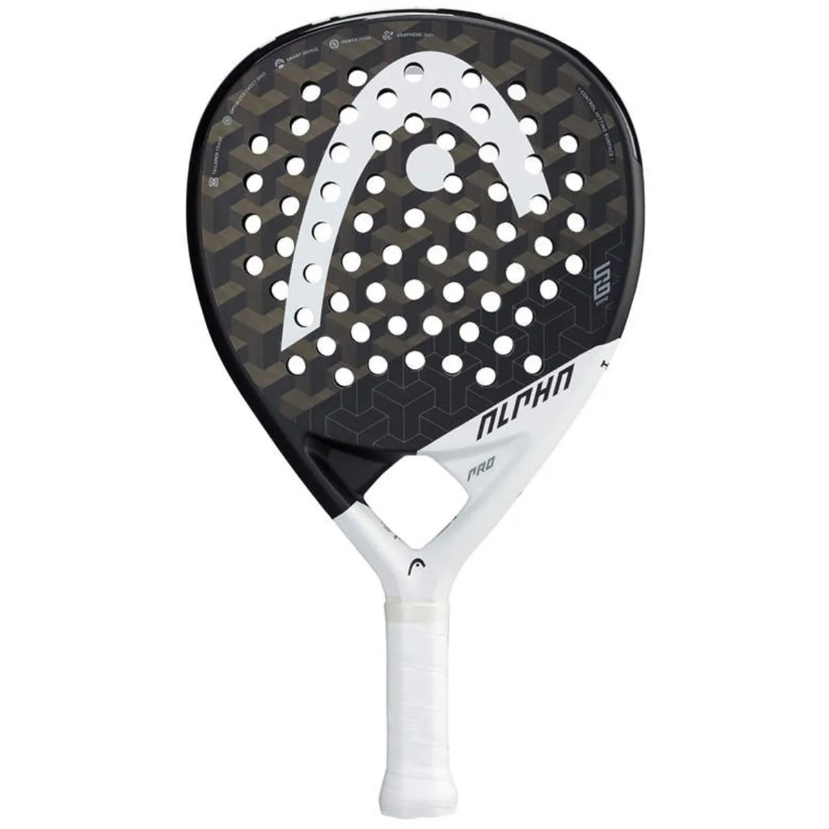 HEAD - PALA PÁDEL HEAD GRAPHENE 360+ ALPHA PRO NEGRO/BLANCO