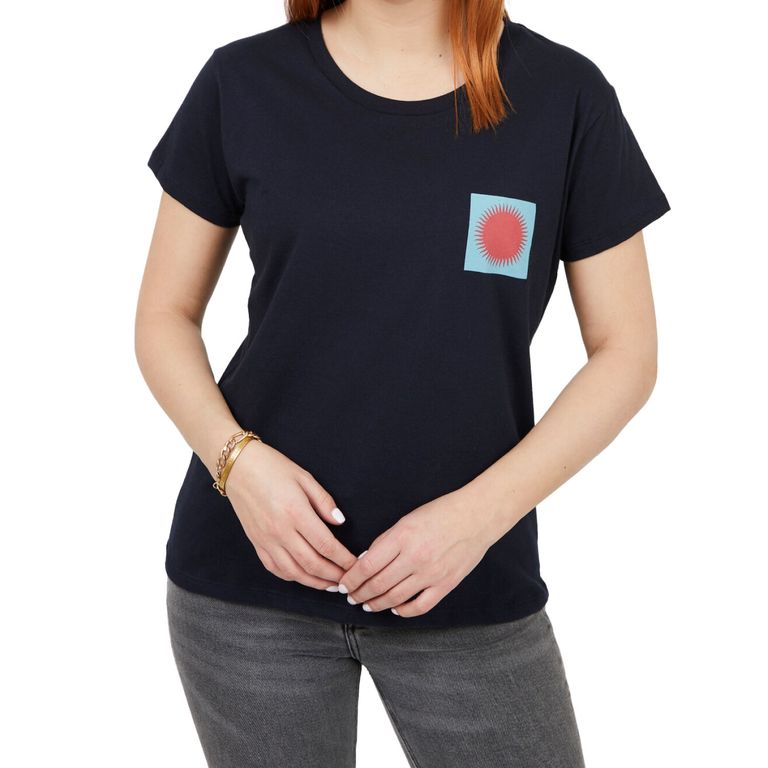 Polera Eclipse Manga Corta Azul XS