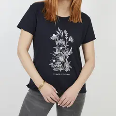 KANO - Polera Flores Manga Corta
