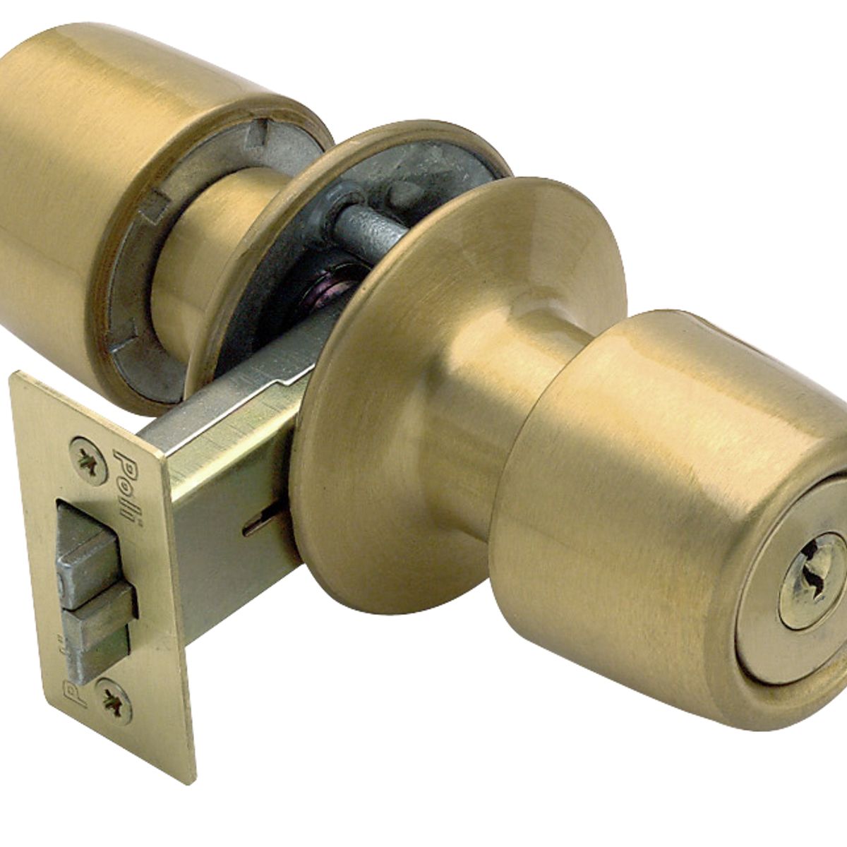 POLI - Cerradura Tubular Pomo Urbano Loggia Bronce Satín