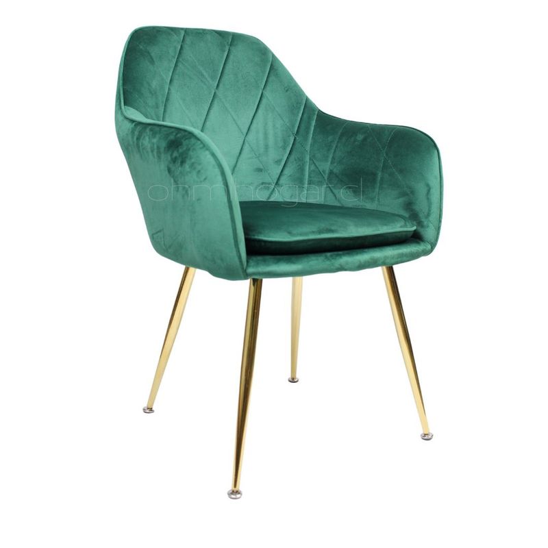 OH MI HOGAR - Sitial Velvet Verde Botella Warm