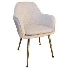 OH MI HOGAR - Sitial Velvet Blanco Hueso Warm