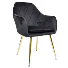 OH MI HOGAR - Sitial Velvet Negro Warm