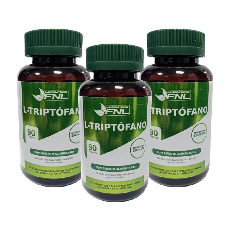 FNL - L- Triptofano Fnl 3 Frascos 270 Capsulas 3x90