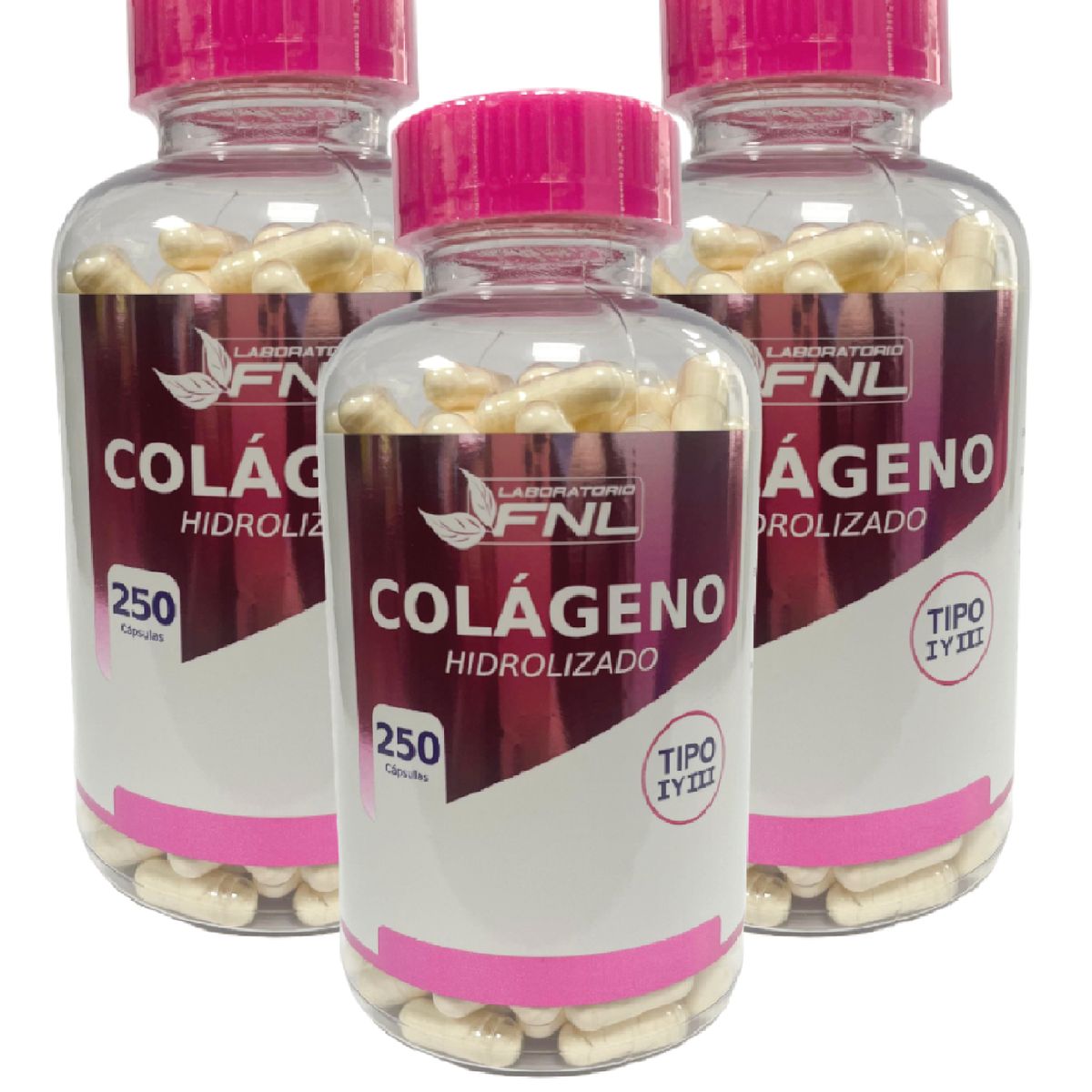 FNL - Colageno Fnl 750 Capsulas 3x250 Caps