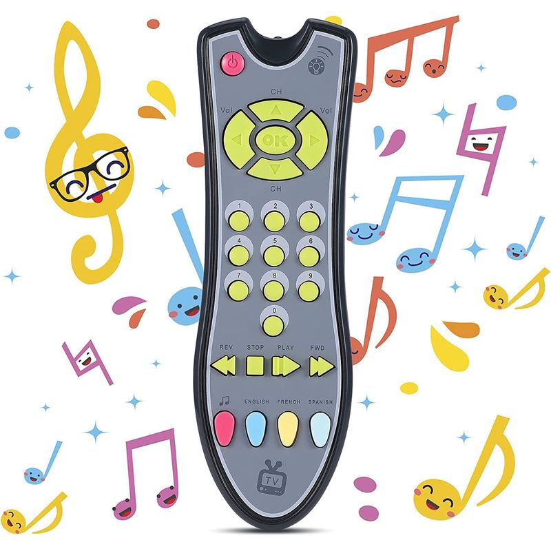 CHIQUITITUD - Control Remoto Televisor De Juguete Sonidos Y Luces Niños