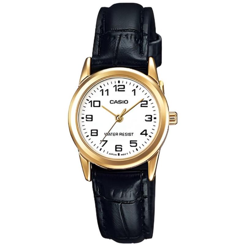 CASIO - Reloj Casio de Mujer Cuero Negro Ltp-V001Gl-7Budf Classic - Negro