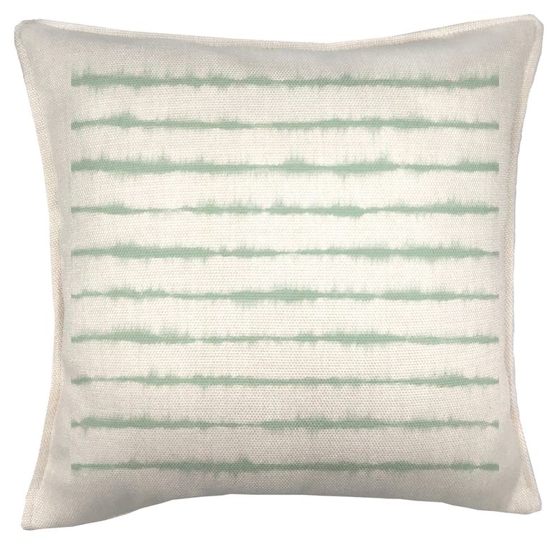 TUYO PRINT - Cojín Lineas Verde agua 45x45