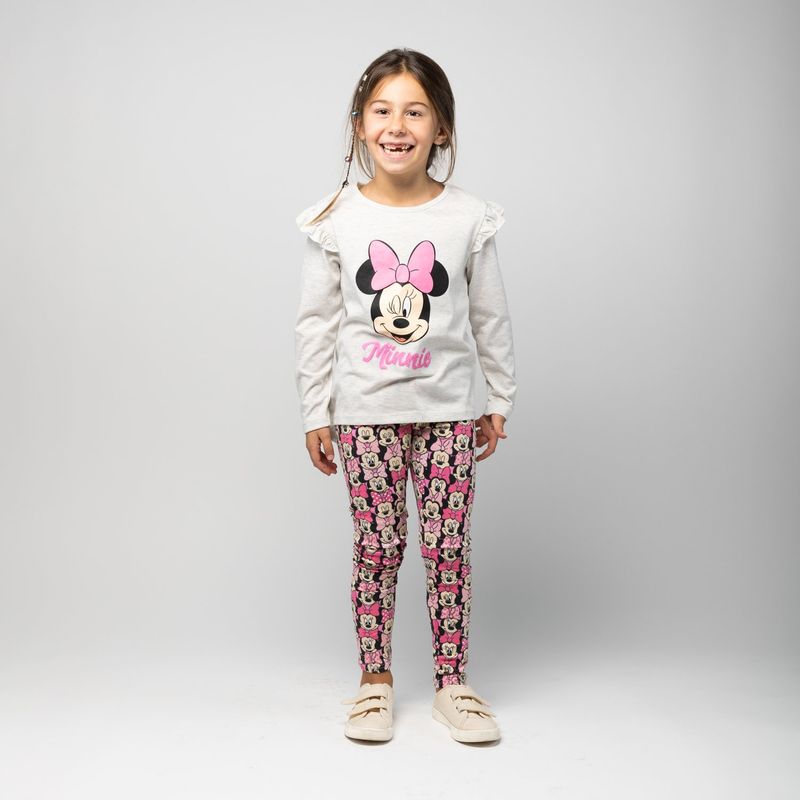 DISNEY - Conjunto Niña Minnie Cute Gris Disney