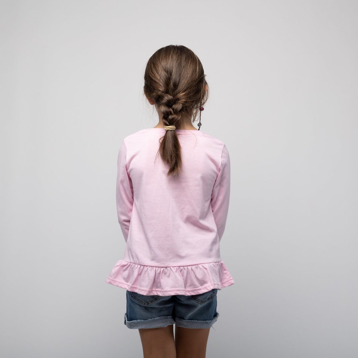 DISNEY - Polera Manga Larga Niña Princesas Xo Rosado Disney