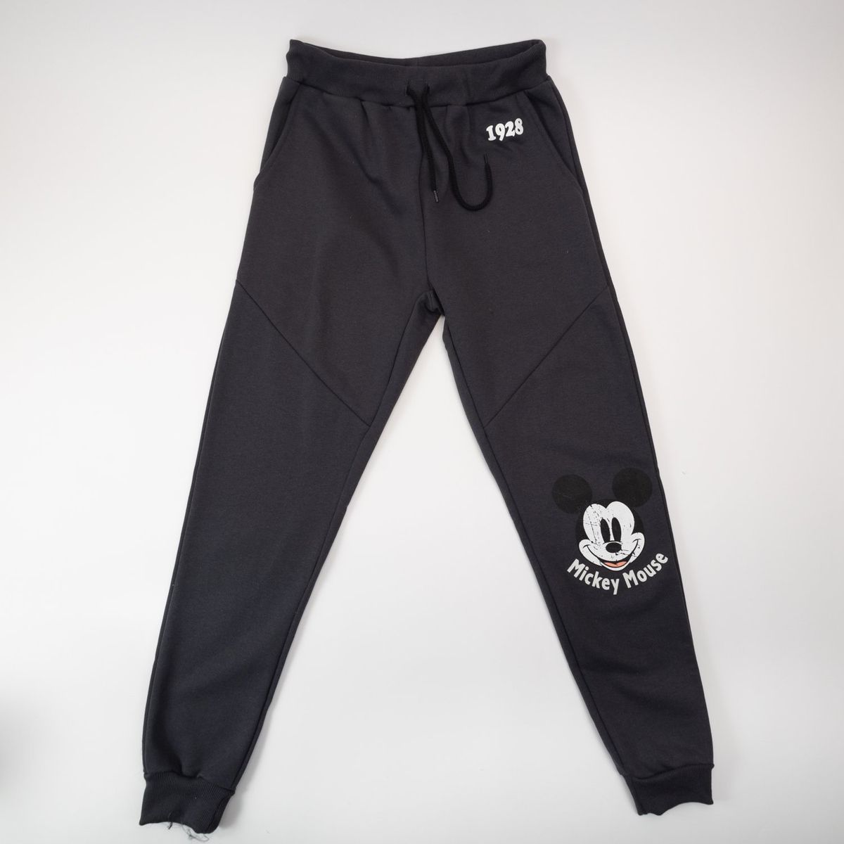 DISNEY - Pantalon De Buzo Mujer Mickey Knee Negro Disney