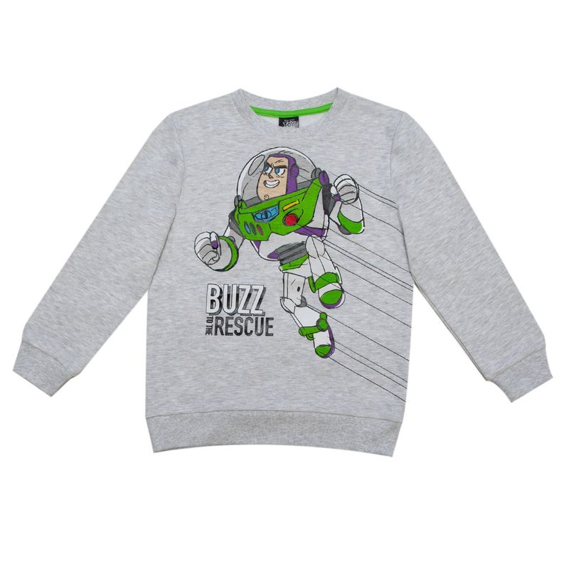 DISNEY - Poleron Niño Buzz Rescue Gris Disney