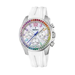 FESTINA - Reloj F20610/2 Blanco Nácar Mujer Boyfriend Collection