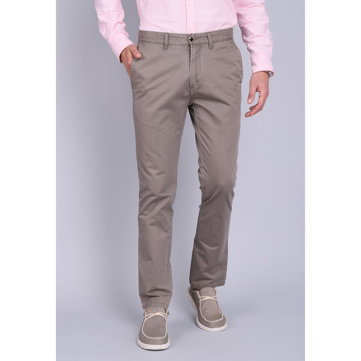 ARROW - Pantalón Chino Hombre Arrow Básico Regular Fit Marrón ARROW