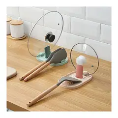 UNIVERSAL - Base de cocina para tapas de ollas multinacional espátula estantes