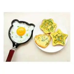 UNIVERSAL - Pack 4 Sartenes Para Huevos Fritos o Pancakes Con Figura MANGO CAFE