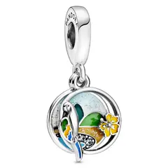 PANDORA - Charm Colgante Playa Y Loro Brasil Mujer