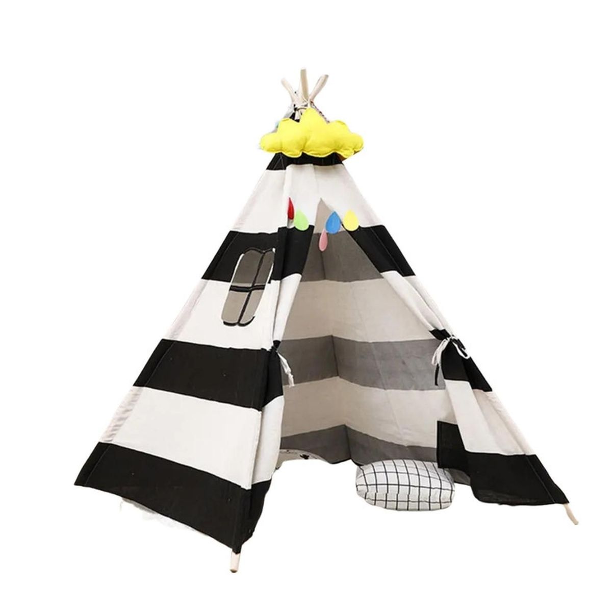 FIGLIO - Carpa Tipi Niños Infantil 160 Cm Rayas Juguete Decoracion