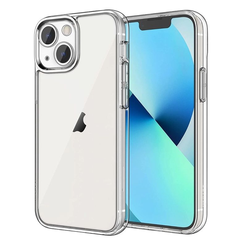 GENERICO - Carcasa Transparente Compatible con iPhone 13 Con Lamina Vidrio Completa