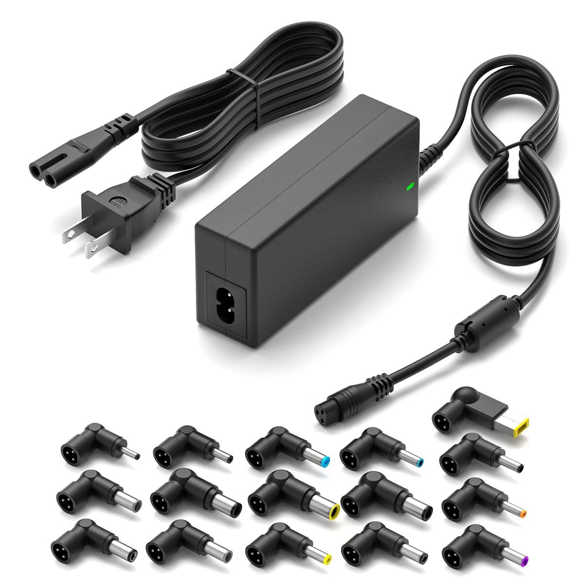 UNIVERSAL - Cargador de Notebook Multi-Conectores 16 Medidas