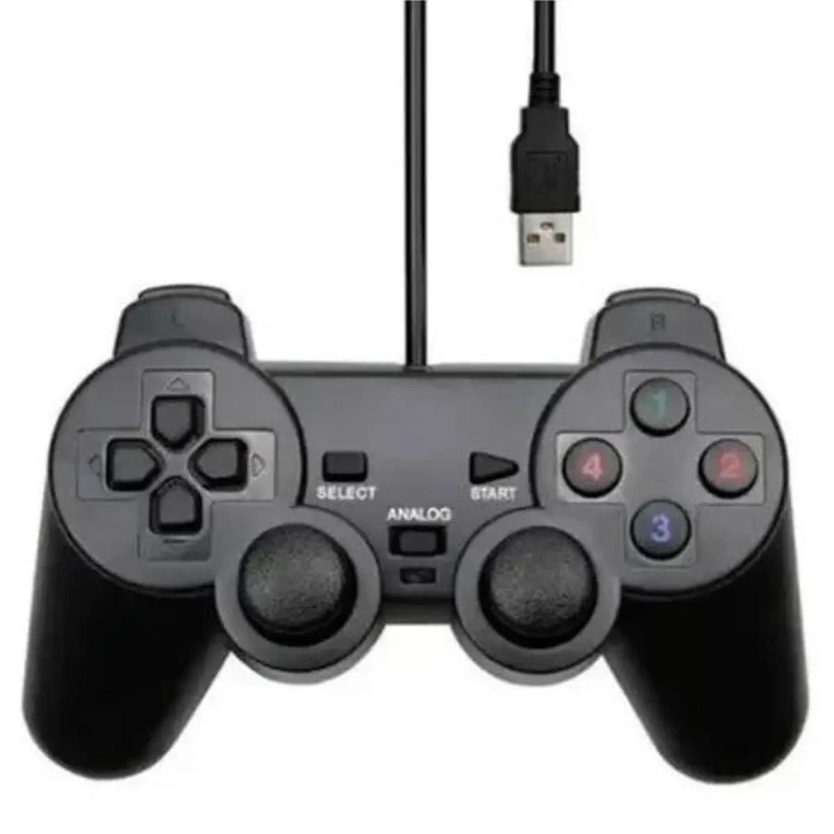 GENERICO - JOYSTICK GAMEPAD PC NOTEBOOK USB 10 BOTONES DM PLUG AND PLAY
