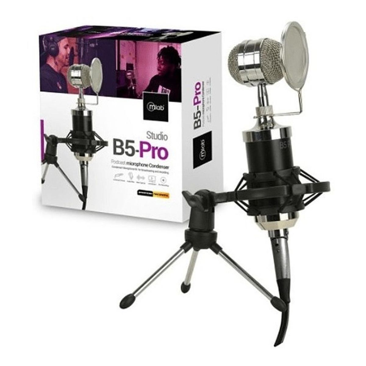 MICROLAB - MICROFONO MLAB CONDENSADOR STUDIO B5 BLACK