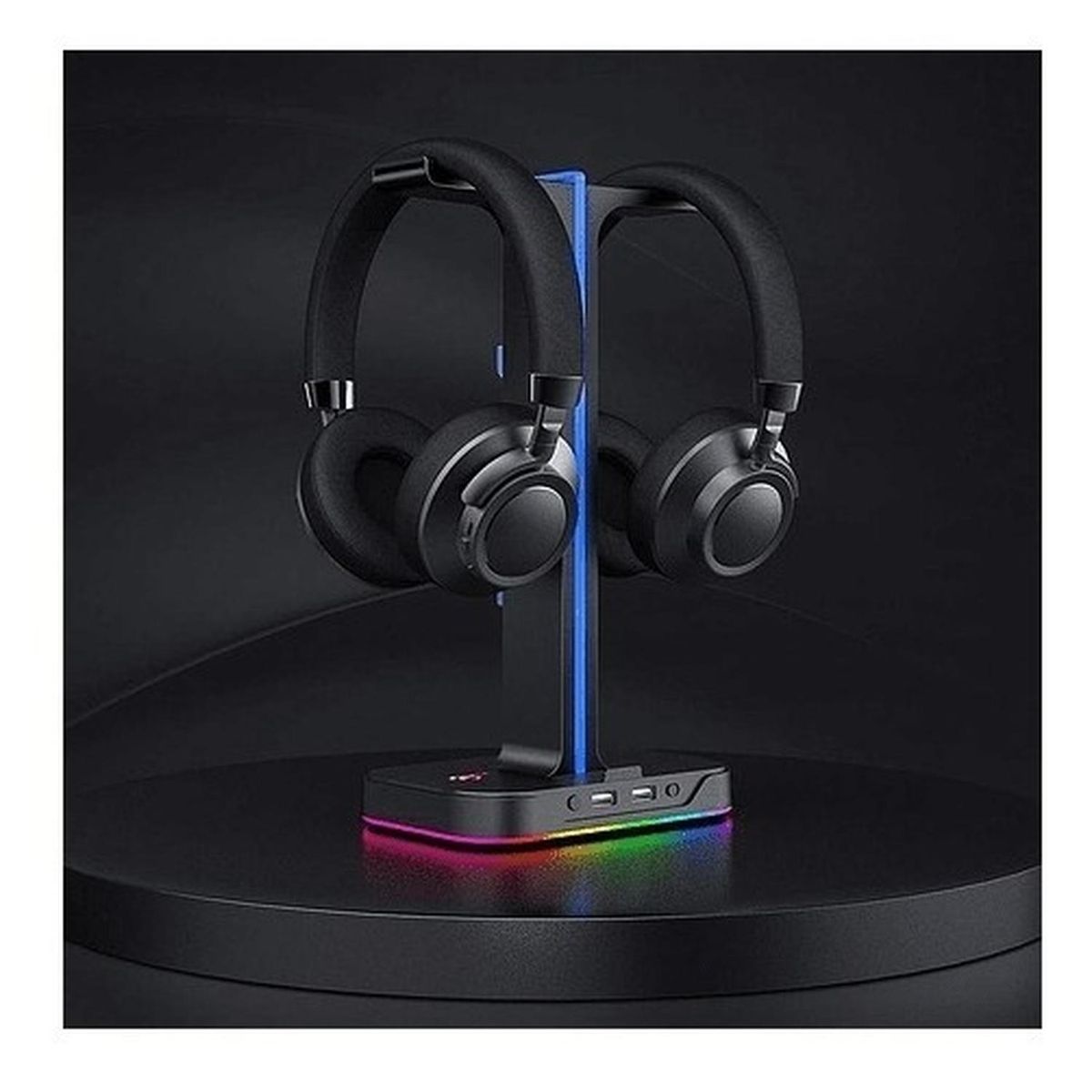 HAVIT - SOPORTE AUDIFONO HAVIT ILUMINADO RGB TH650 NEGRO