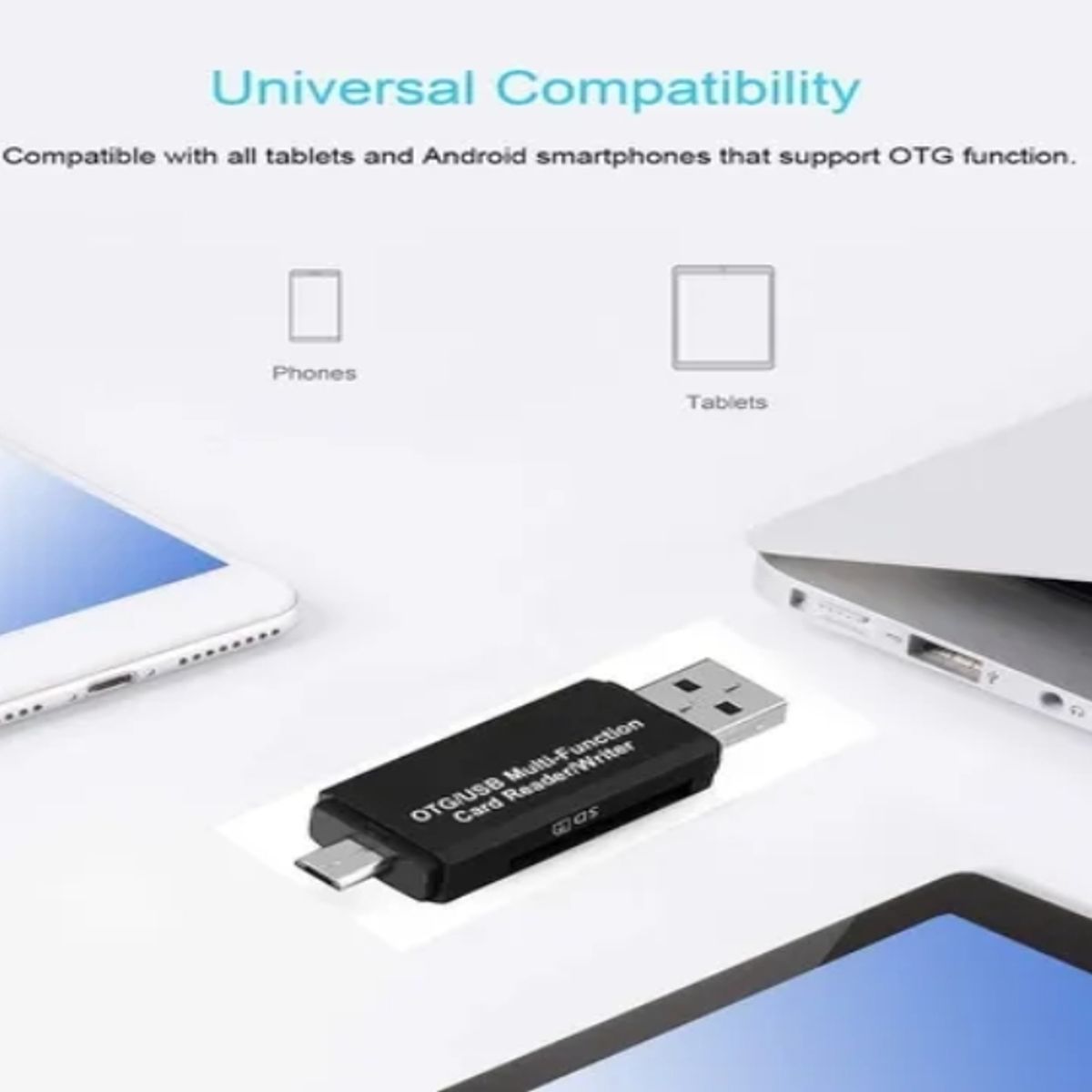 GENERICO - Adaptador Usb 3 En 1 Lector Tarjeta Sd Micro Sd