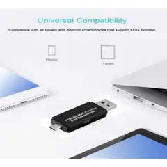 GENERICO - Adaptador Usb 3 En 1 Lector Tarjeta Sd Micro Sd