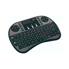 DETODOYMAS - Mini Teclado Inalámbrico C/iluminacion Touchpad Smartv Pc