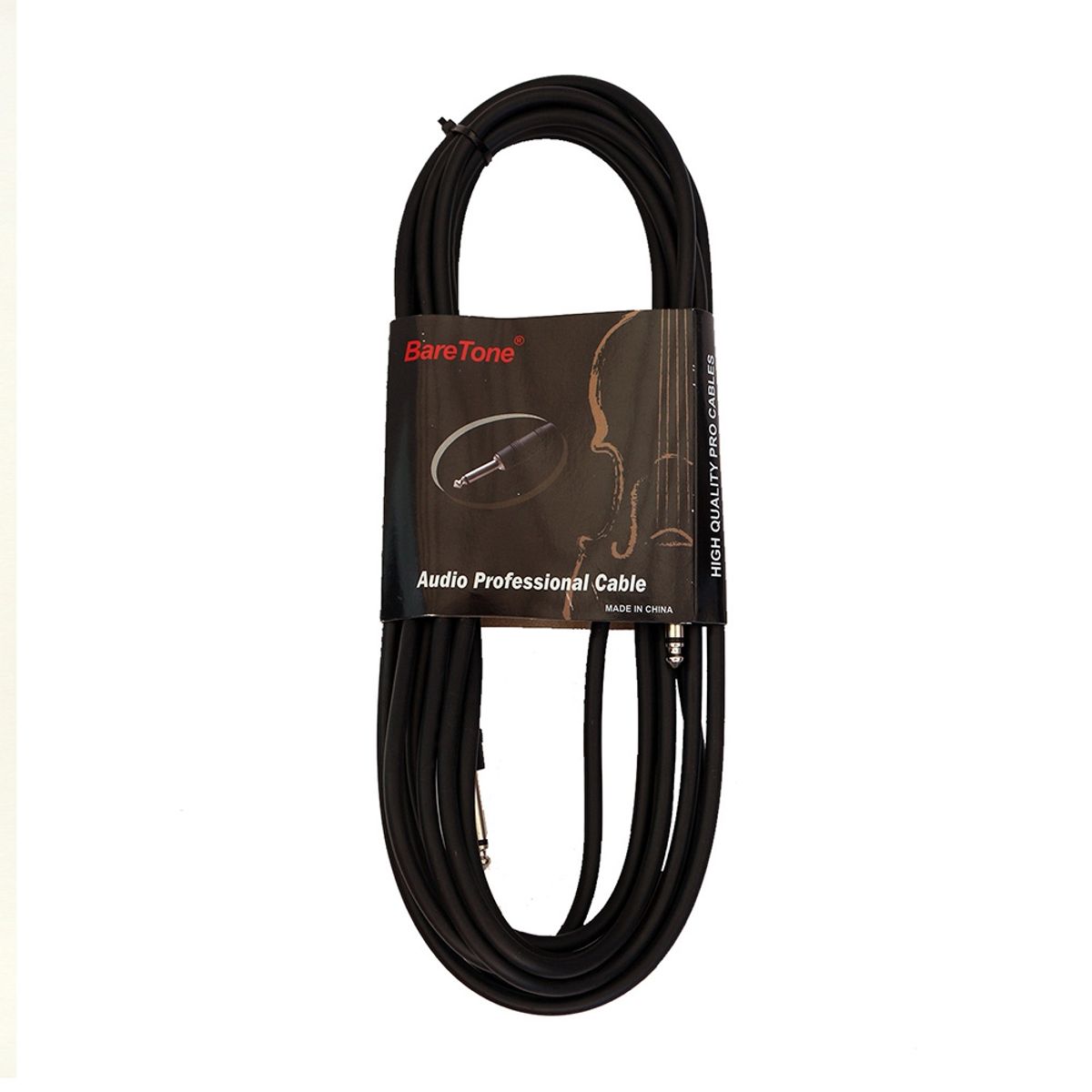 BARETONE - Cable Guitarra 6.3 X  6.3MM Mono 5 Mt