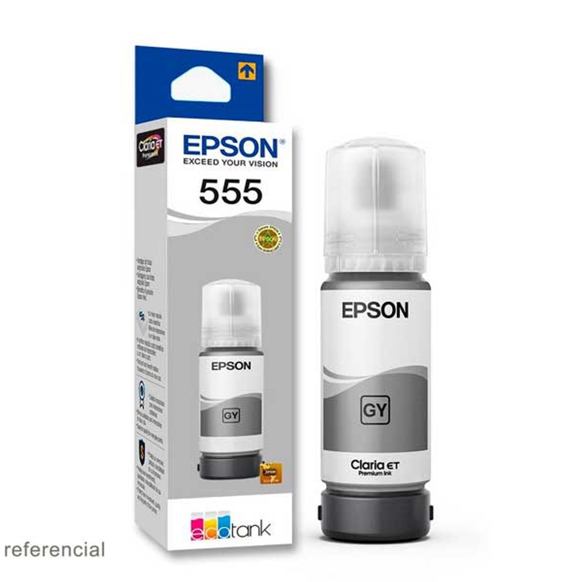 EPSON - Tinta Epson 555 GY Gris T555520 para L8160 - L8180.