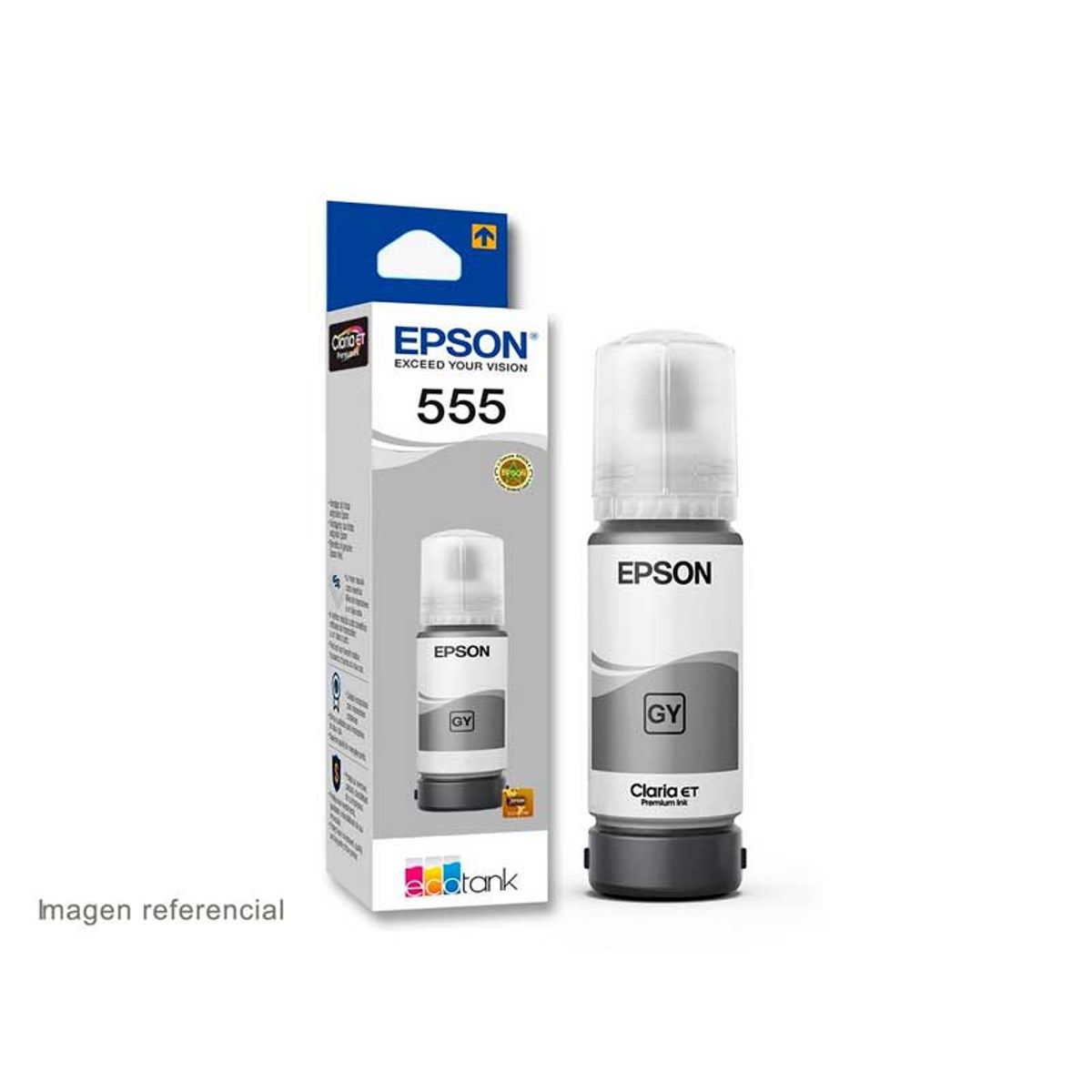 EPSON - Tinta Epson 555 GY Gris T555520 para L8160 - L8180.