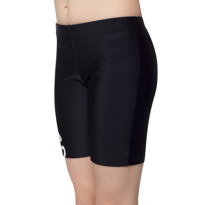 IQ - Short juvenil unisex negro con filtro solar upf 300