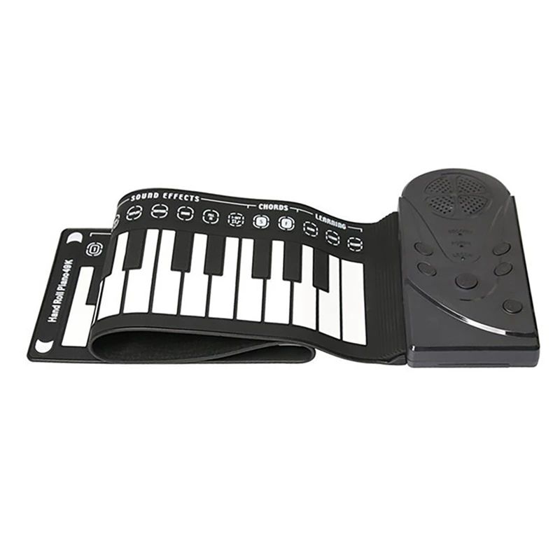 GENERICO - Piano Enrollable 49 Teclas Flexible Mano Roll-up.