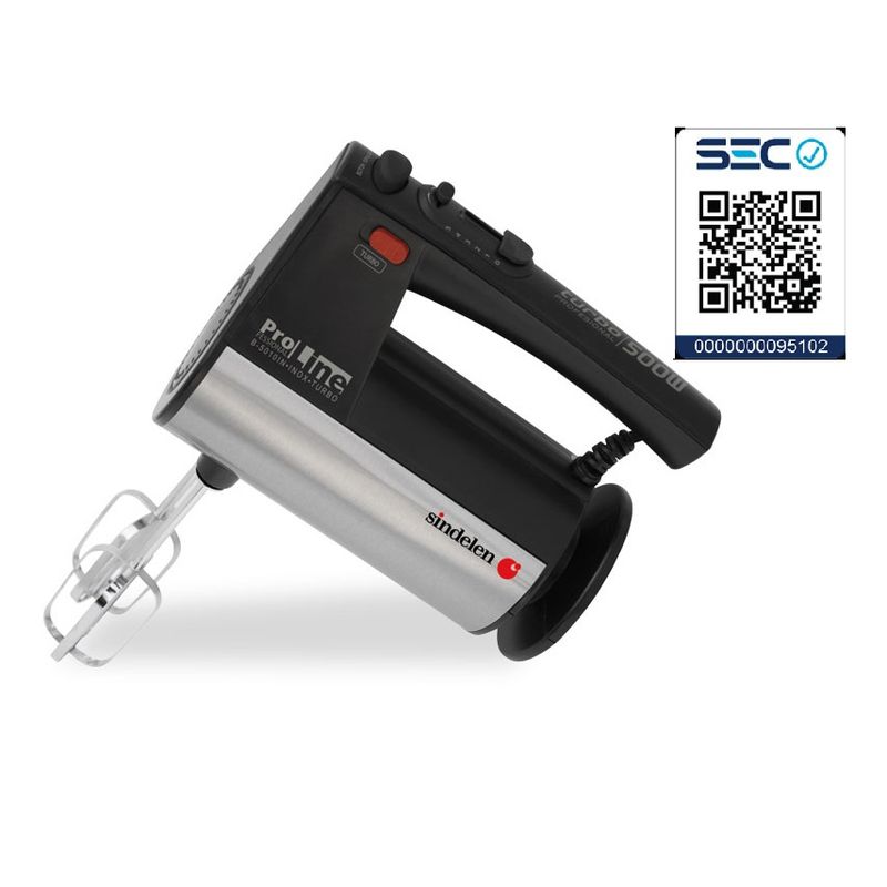 SINDELEN - Batidora Manual Sindelen B-5010in Con Turbo 500w