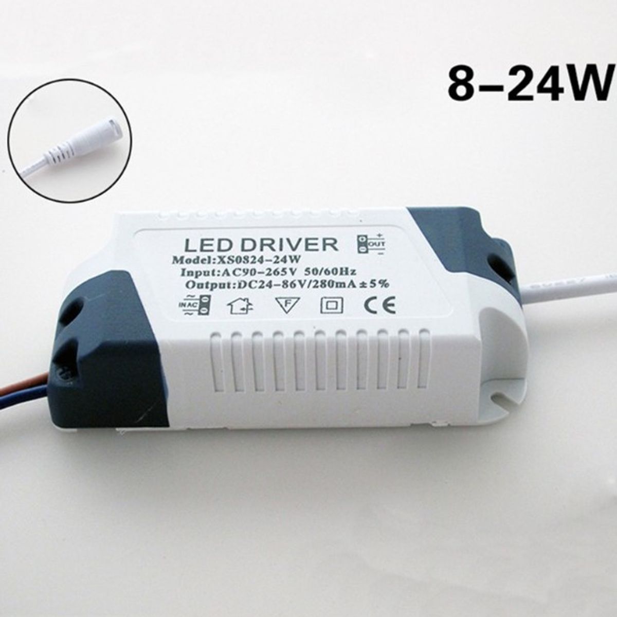 GENERICO - Transformador Foco Panel Plafon Led Driver 8w - 24w 240ma