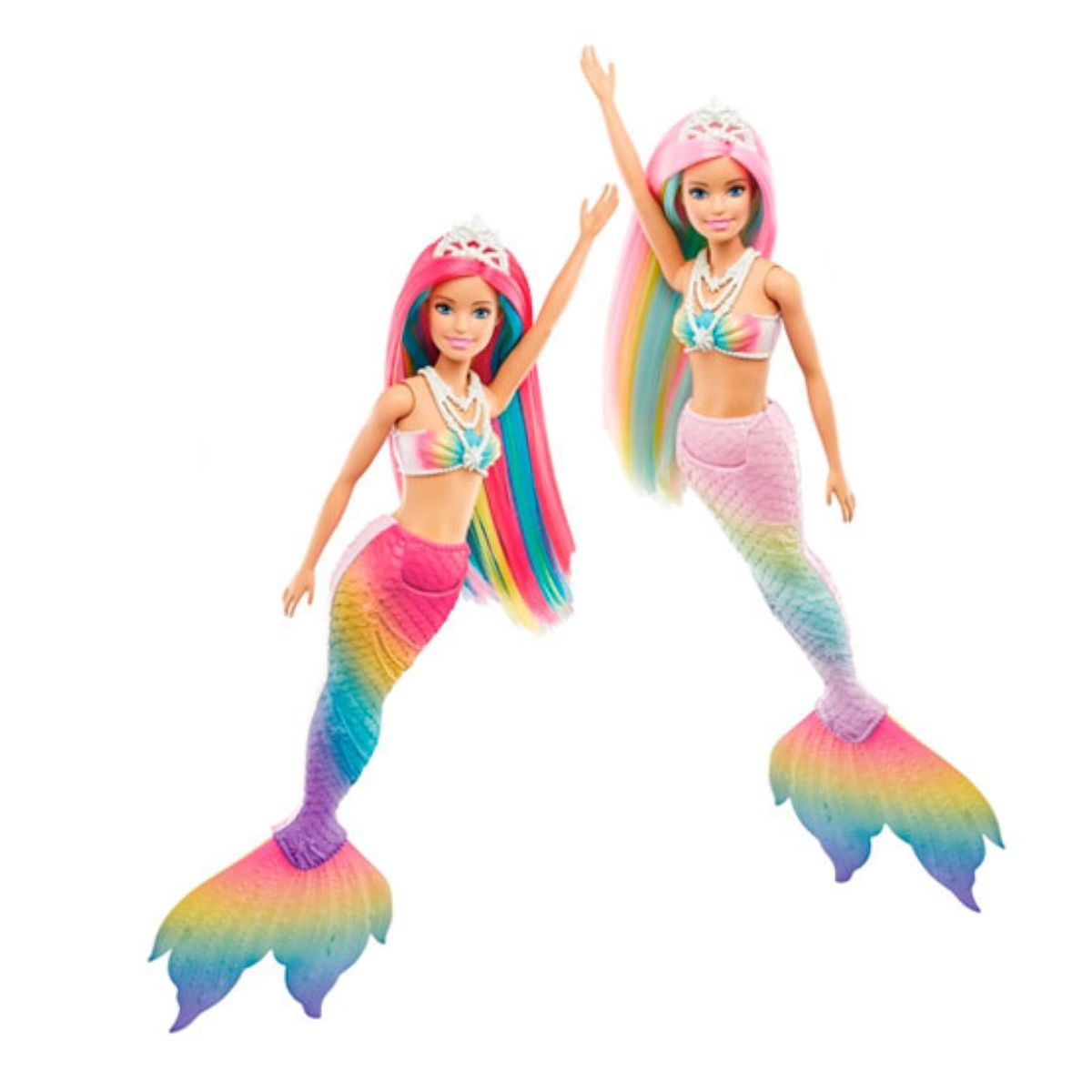 BARBIE - MUÑECA BARBIE DREAMTOPIA SIRENA ARCOIRIS MAGICO GTF89