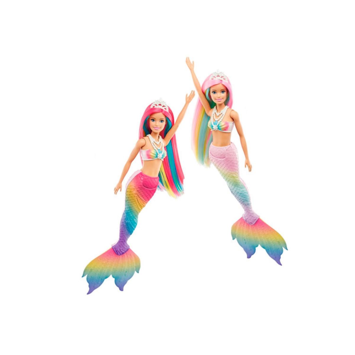 BARBIE - MUÑECA BARBIE DREAMTOPIA SIRENA ARCOIRIS MAGICO GTF89