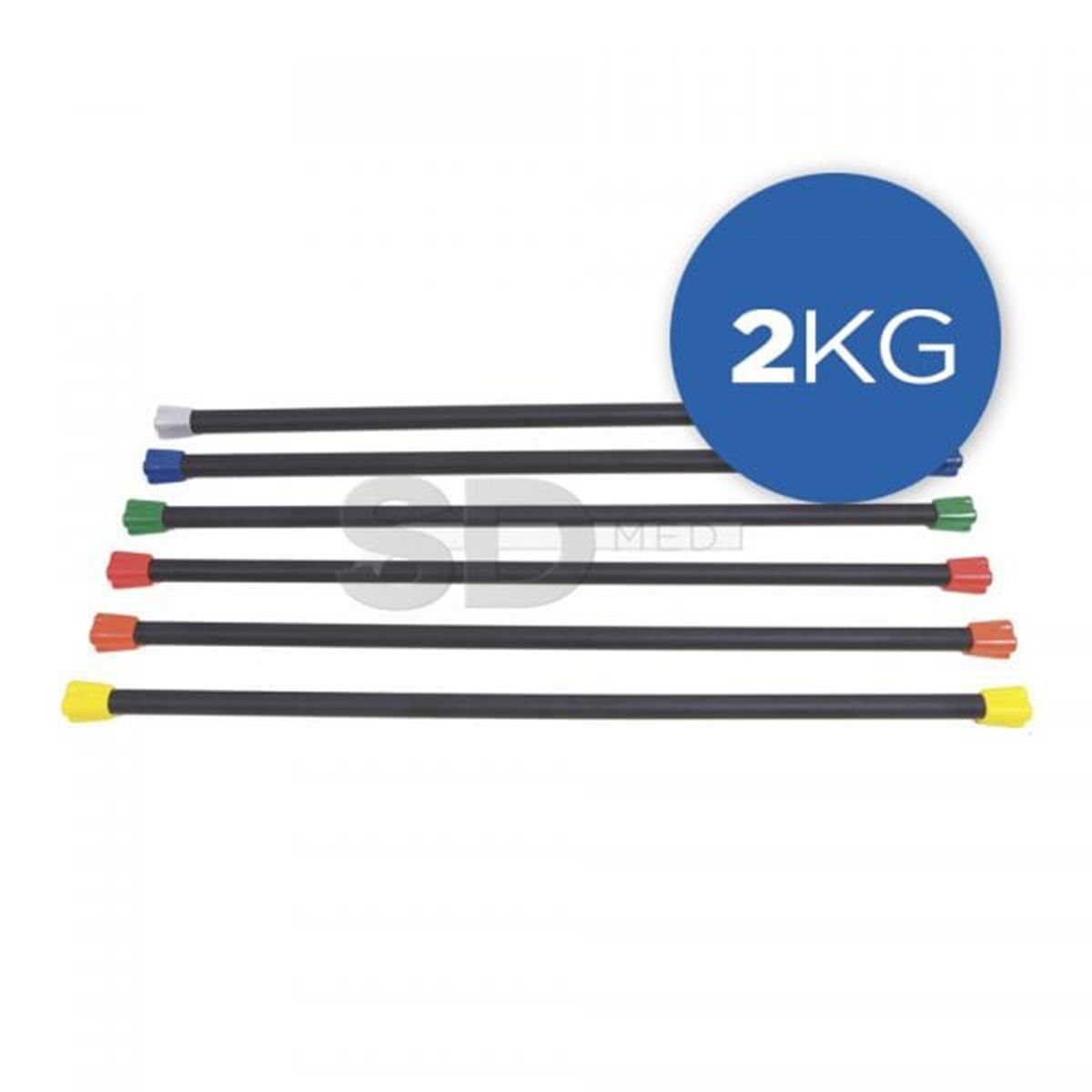 SDFIT - Body Bar 2 Kg Barra Con Peso Pilates - Fitness