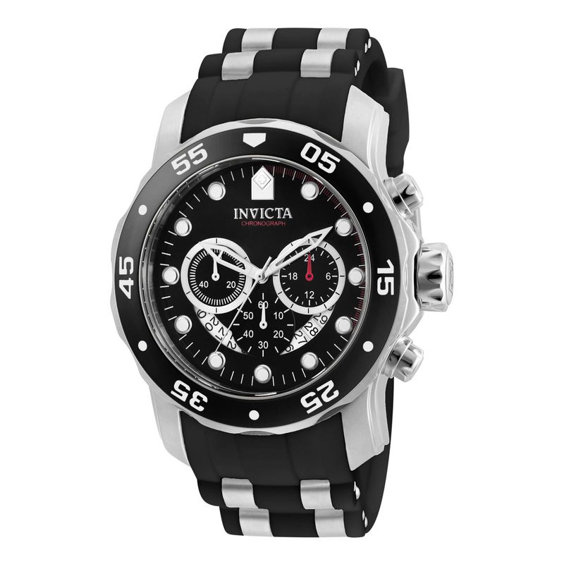 INVICTA - Reloj Invicta Hombre Pro Diver 6977 Acero Inoxidable Plateado, negro