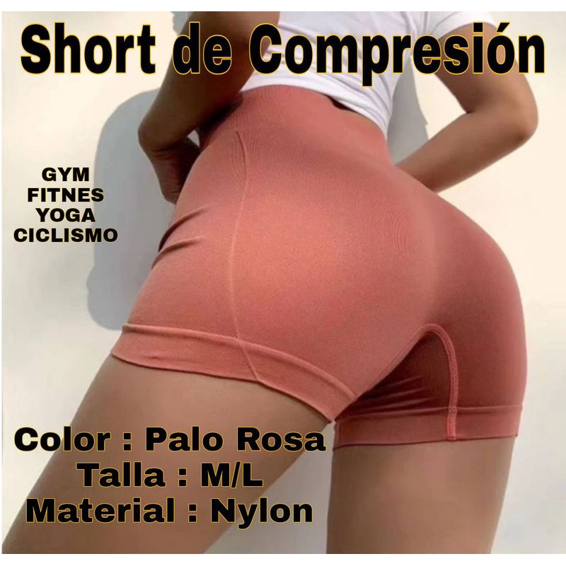 UNIVERSAL - SHORT DE COMPRESION ROSADO