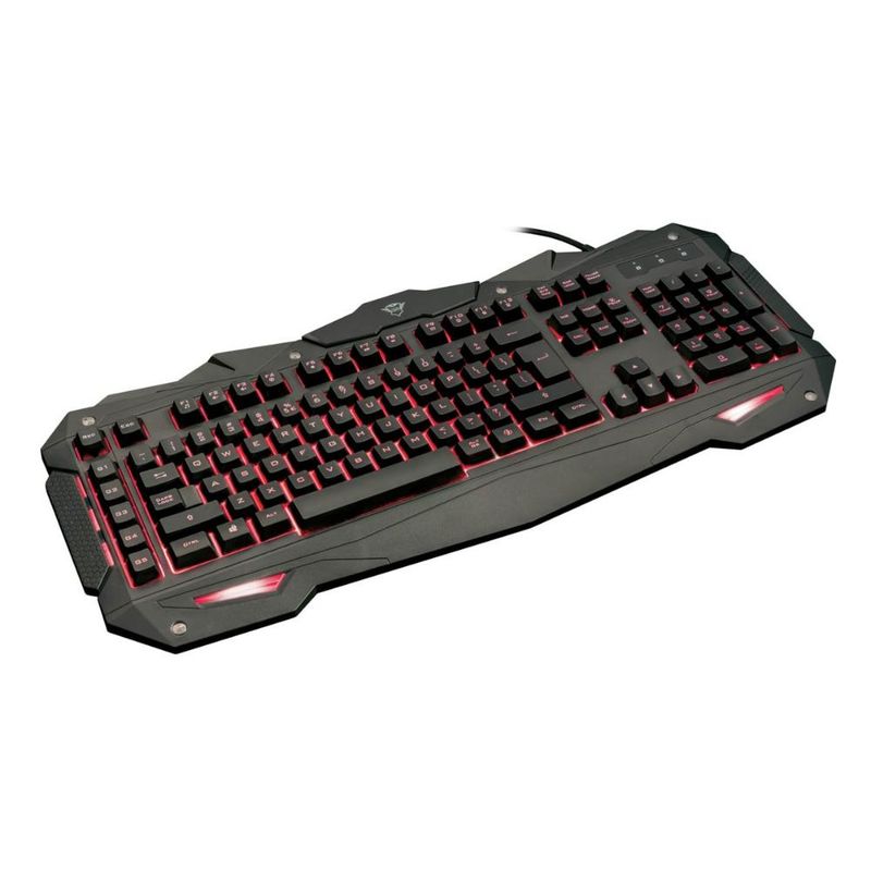 TRUST - Teclado Gamer Trust Gxt 840 Myra Anti-Ghosting Multiplataformas - Negro