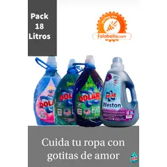 DOLARCORP - Super Pack Detergente Dolar 18 Litros