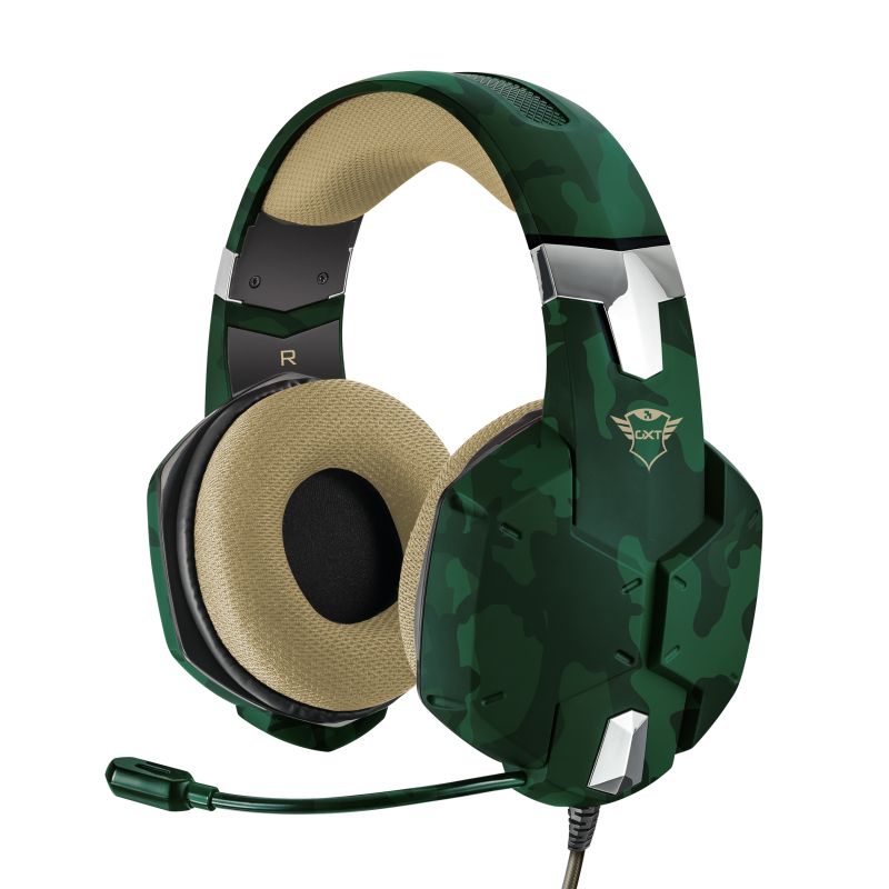 TRUST - Audifonos Gamer Trust Carus Gxt322C Multiplataformas - Verde Militar