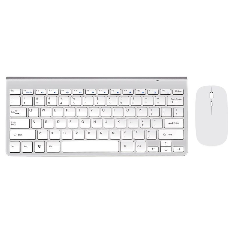 LEVO - Kit Teclado y Mouse Inalámbrico Blanco Levo